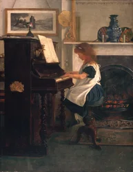 En el piano